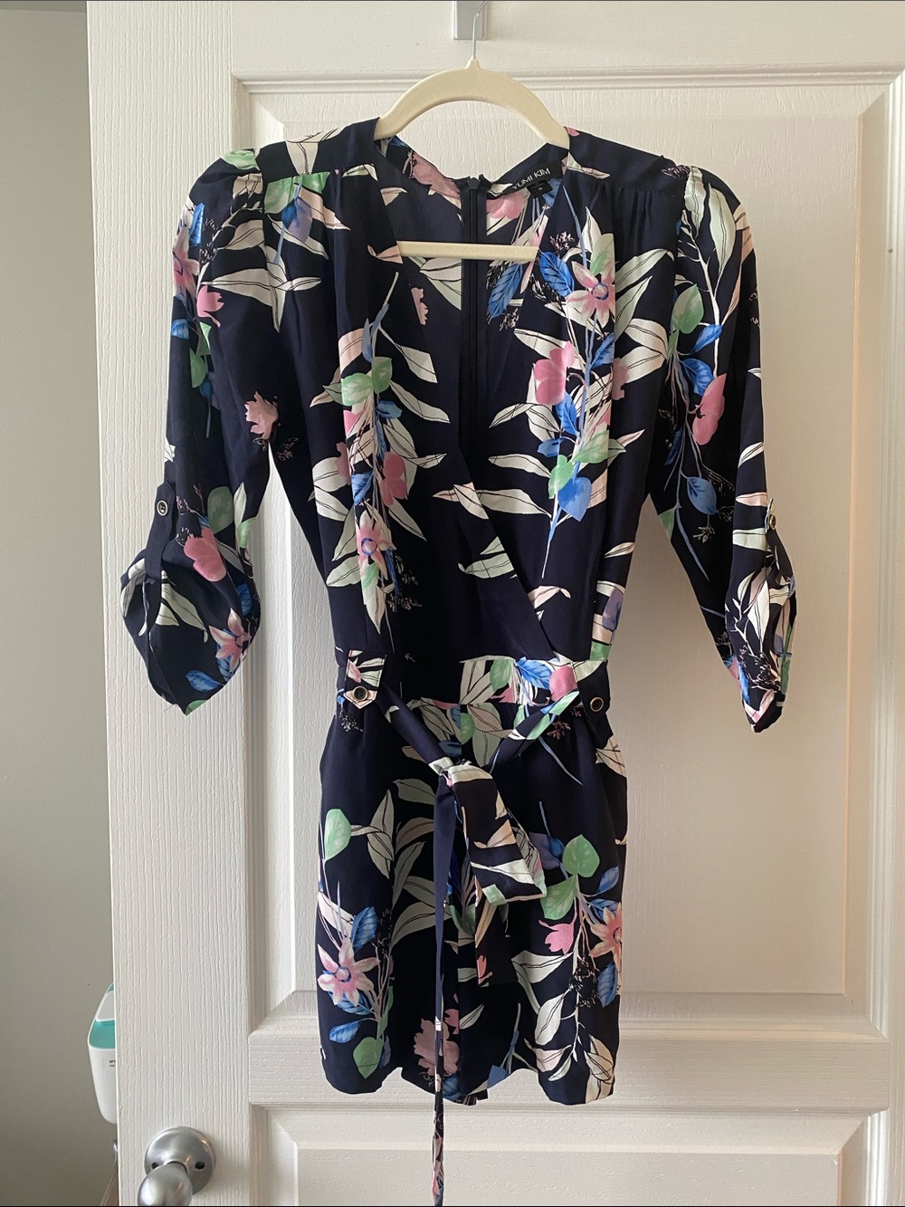 Yumi Kim Liz Romper Navy w floral
